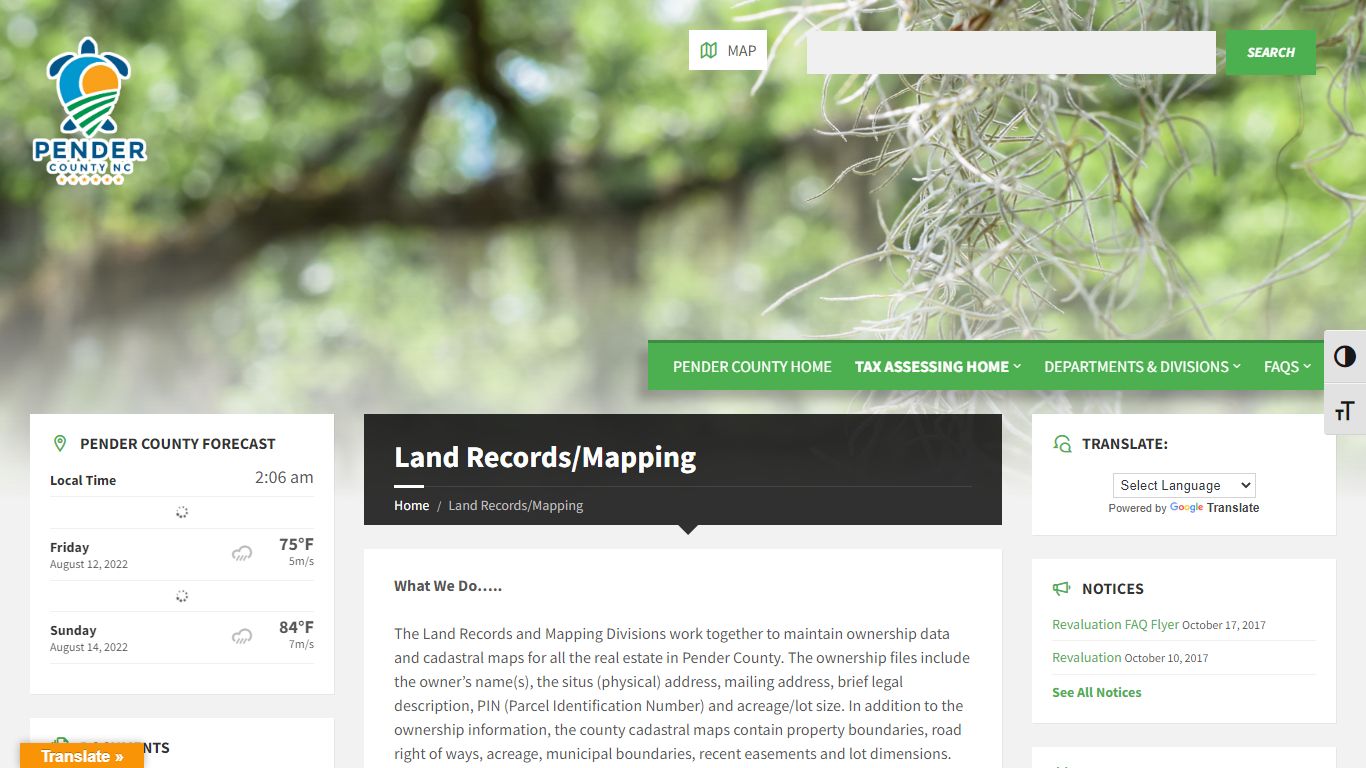 Land Records/Mapping | Tax Assessing