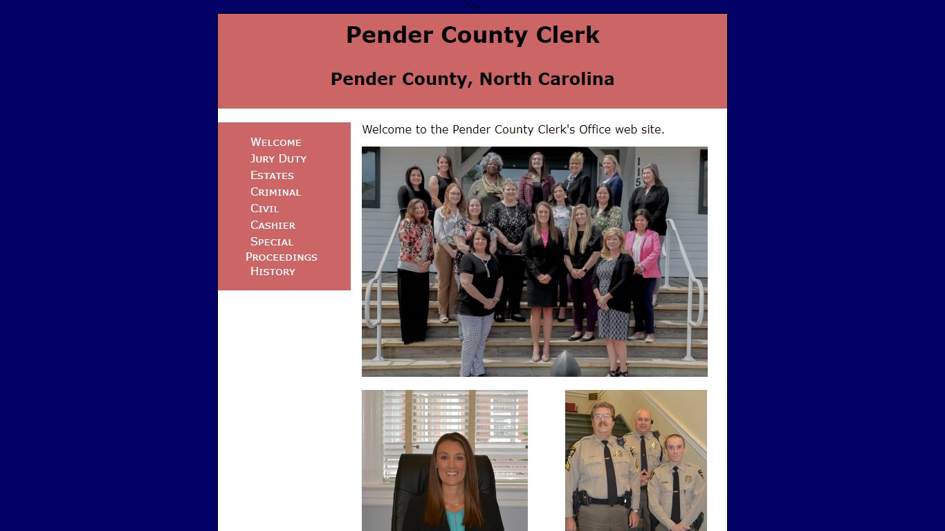 Pender County Clerk of Superior Court